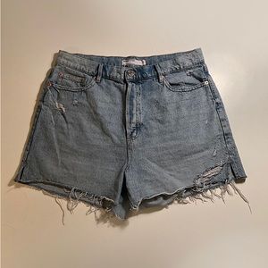Garage Denim Vintage High-Waist Cut-Off Shorts (13/31 W)